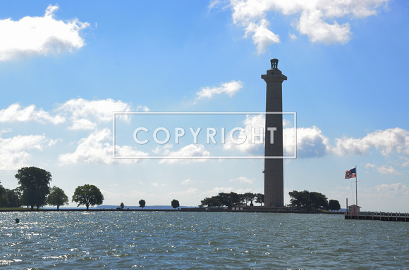 Perry monument on a beautiful day