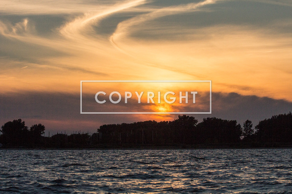 Sunset on the lake