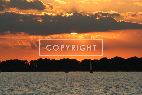 Sunset on the lake